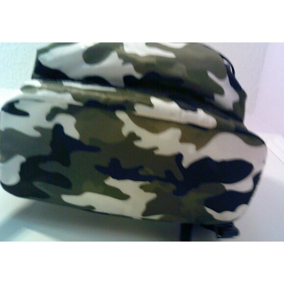 Authentic Michael Kors Backpack army camo laptop school work travel bag style - Picture 6 of 16